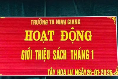 Hoạt động giới thiệu sách Tháng 1