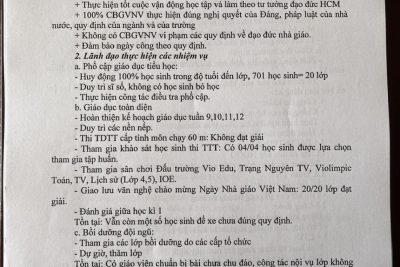 Kế hoạch thực hiện nhiệm vụ tháng 12/2024